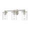 Z-Lite Thayer Vanity, 3-Light, 22.5 In.W x 5.75 In.L x 8.75 In.H, Brushed Nickel/Clear 742-3V-BN - alternate 1
